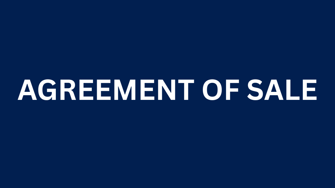 Agreement of Sale – NRI OCI Real Estate