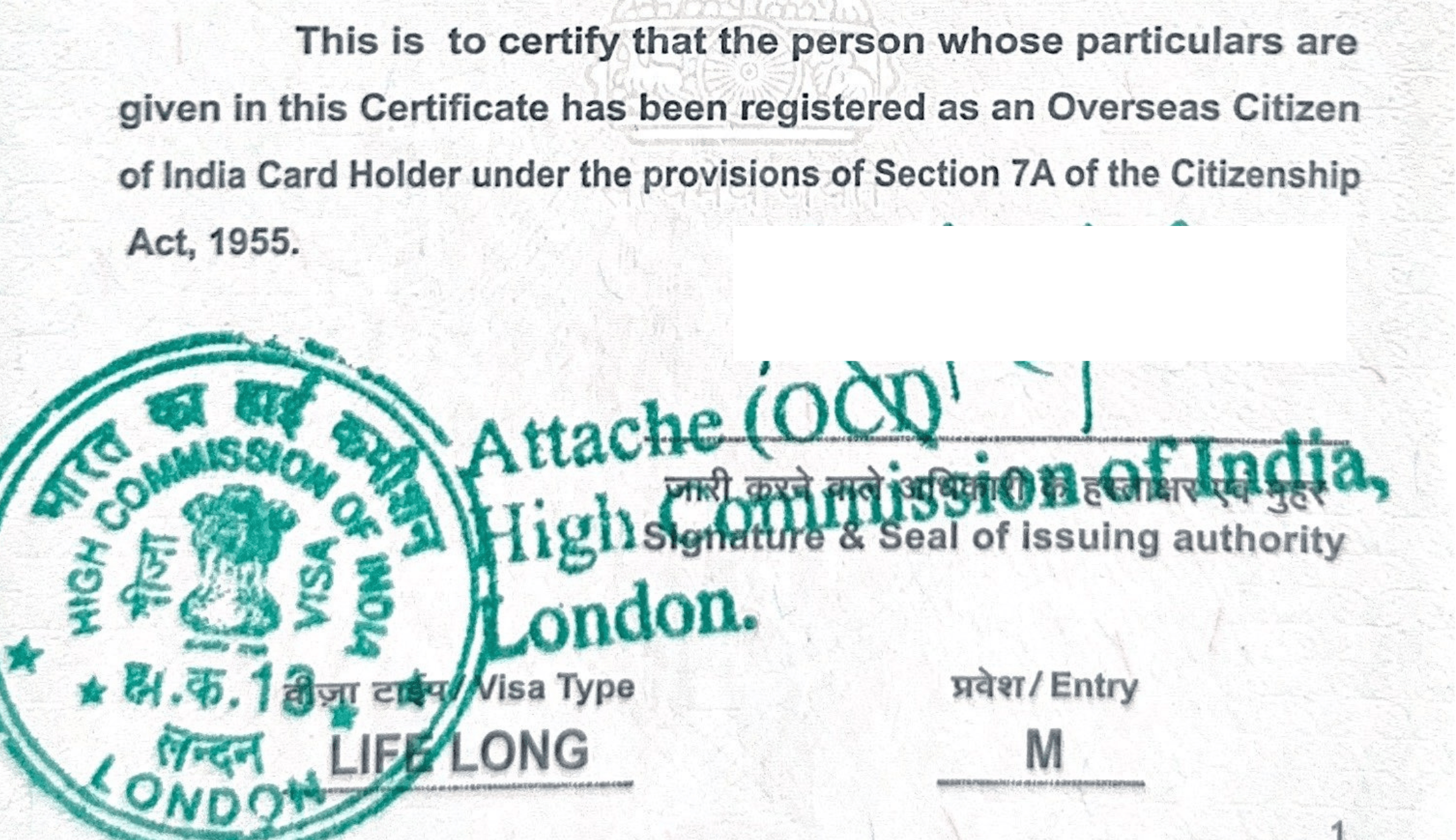 Overseas Citizen of India From A PIO: Key Points