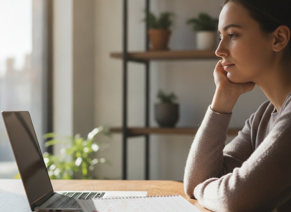 An applicant checking how long a UK visa decision will take on a calendar and laptop