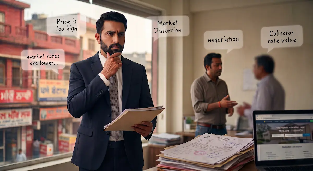 jalandhar-property-valuation-nri-oci 13.02.56 NRI property owner reviewing documents for a Jalandhar property valuation